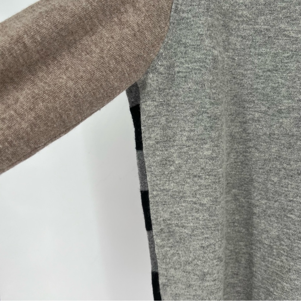 Label + Thread Cashmere Wool Patchwork Thread Striped Floral‎ Colorblock Sweater - Picture 8 of 9
